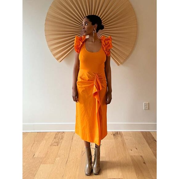 Ulla‎ Johnson Isabella Cotton Midi Dress Size Small